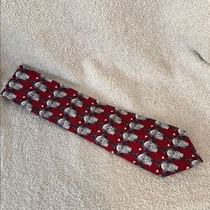 Classic Red and Gray Men's Tie